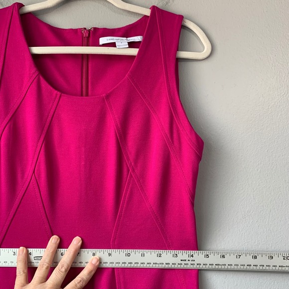 Diane Von Furstenberg DVF 'Alice' stretch jersey fit flare sleeveless dress. 8 - Picture 8 of 12